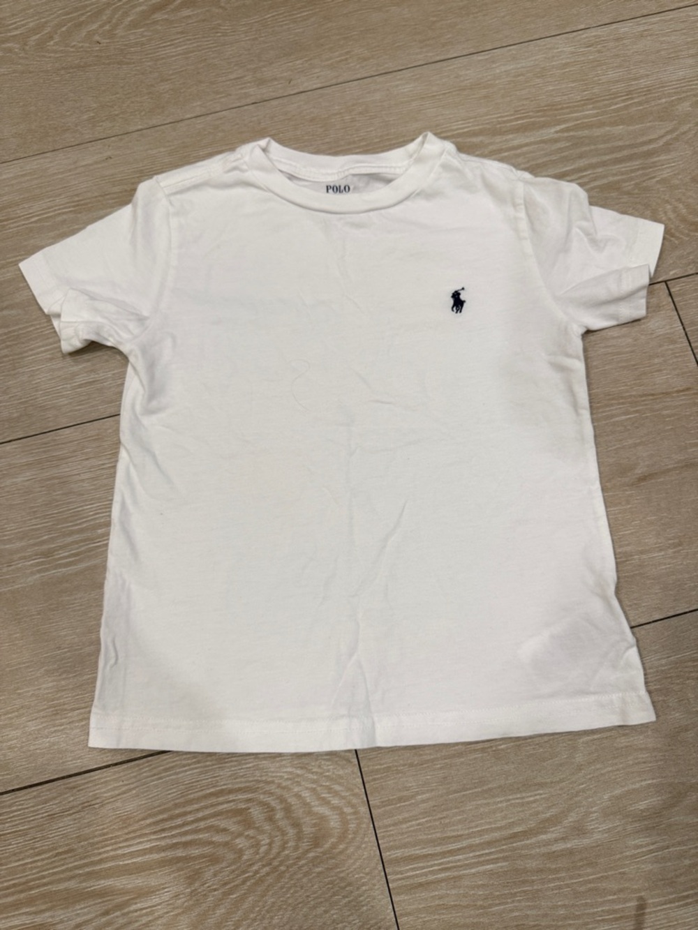 Polo by Ralph Lauren White Tee with Navy Pony Embroidery